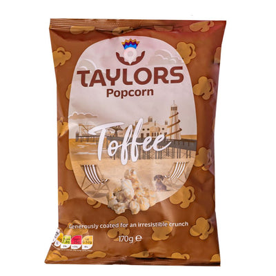 Confezione da 170g di popcorn al caramello Taylor toffee