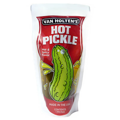 Van Holtens Jumbo Pickle - Hot&Spicy, cetriolo piccante monoporzione in sottaceto 