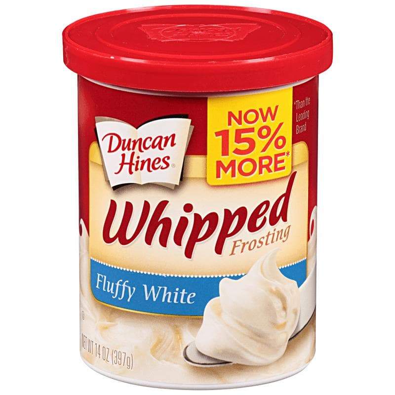 Duncan Hines Whipped Frosting Fluffy White