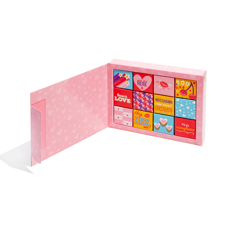 Love Bites Box, paquete de 12 cajitas de chocolates y caramelos 