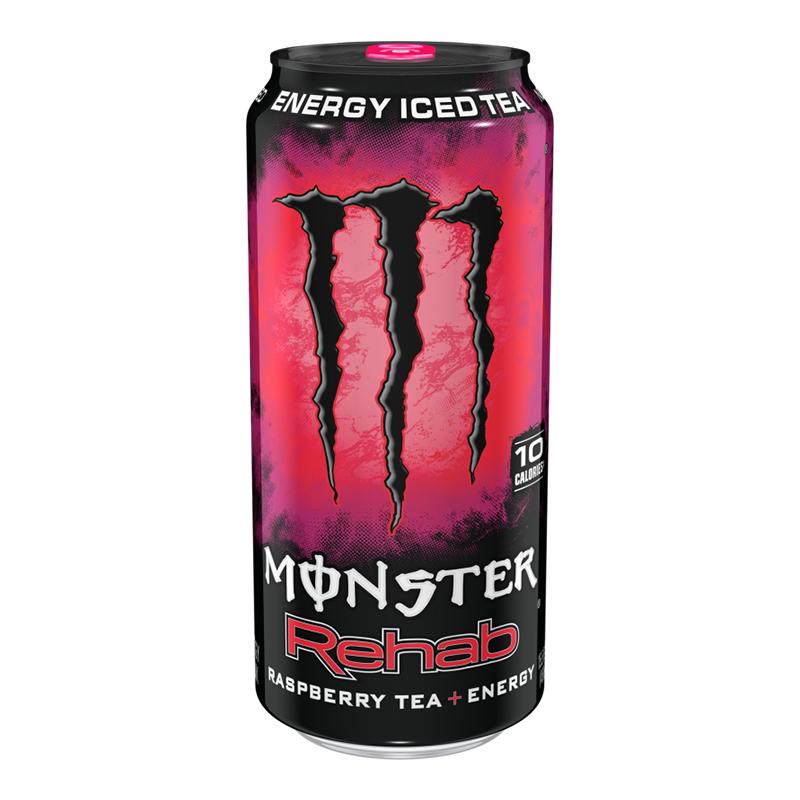 Monster Rehab Raspberry Tea, energy drink al lampone da 458 ml (1954207236193)