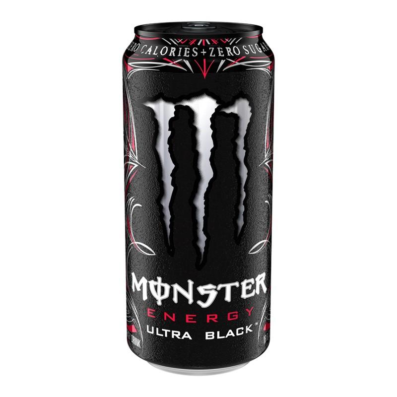 Monster Energy Ultra Black, energy drink alla frutta da 473 ml (1954236563553)