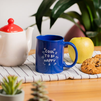 Mug Cool to be Happy, taza original de cerámica, idea de regalo