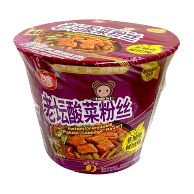 Confezione da 110g di vermicelli al cavolo Akuan Instant Vermicelli Pickled Cabbage Flavour