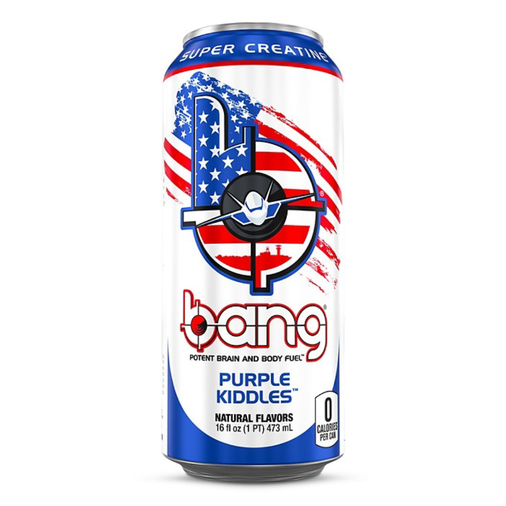 Bang Purple Kiddles, energy drink de frutas de 473ml 