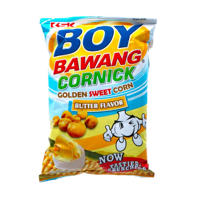 Confezione di mais Boy Bawang Cornick Golden Sweet Corn Butter Flavor da 100g