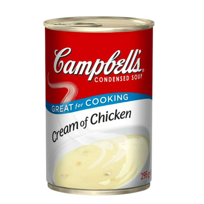 Confezione da 295g di zuppa di pollo Campbell's Cream of Chicken Soup