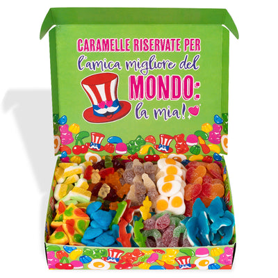 Candy box “Best Friends Forever”, caja de caramelos gomosos para combinar con los favoritos de tu mejor amiga.