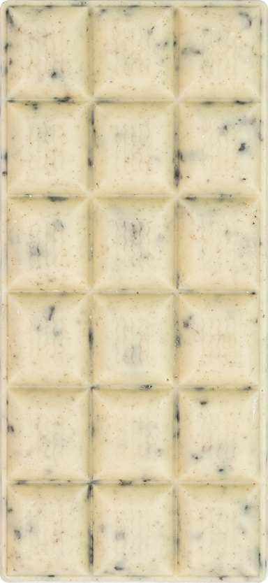 ChocoLetter Cookies & Cream, tableta de chocolate blanco artesanal con trozos de galleta de 100g.