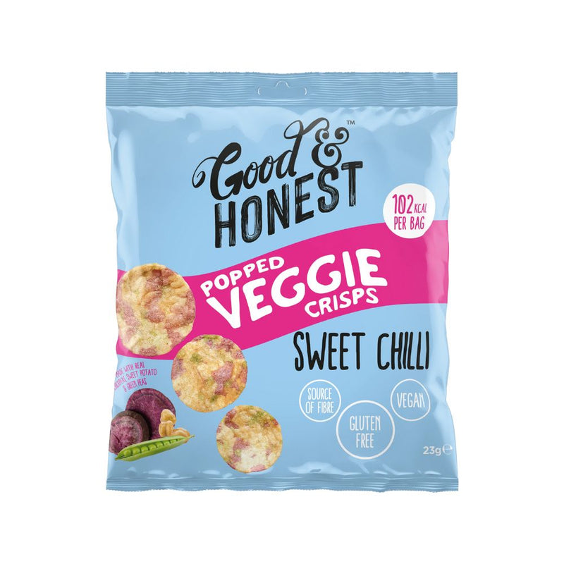 Good&Honest Popped Veggie Crisps Sweet Chilli 23g