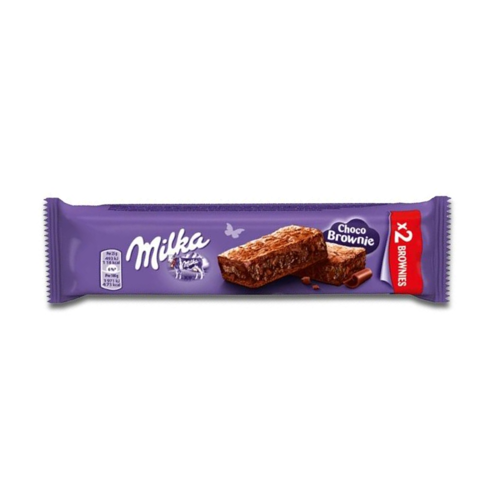 Milka Choco Brownie, 2 brownies de chocolate con leche de 25g 