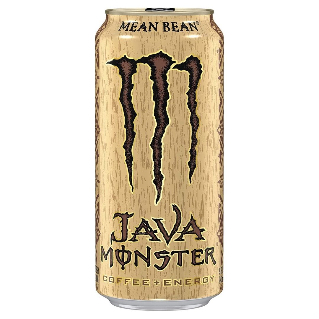 (Monster no coleccionable, dañada) Monster Java Mean Bean, energy drink con café y crema de 443ml 