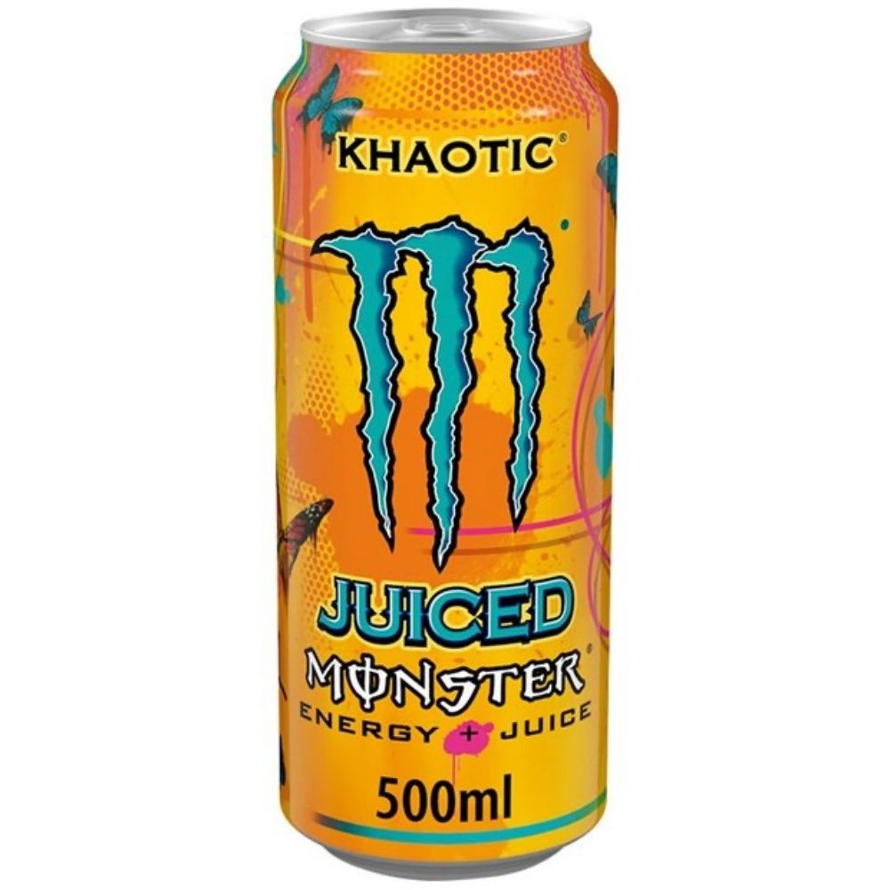 (Monster no de colección, dañada) Monster Khaotic, energy drink de naranja de 500ml 