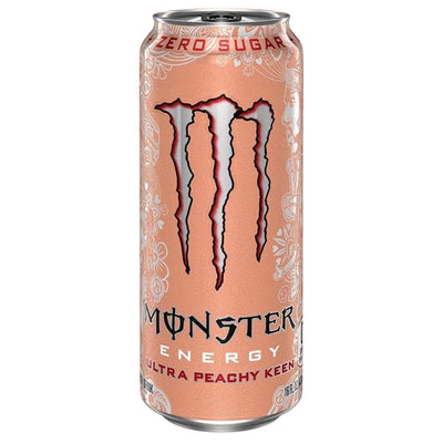 Confezione da 473ml di Monster Zero Ultra Peachy  Keen Energy