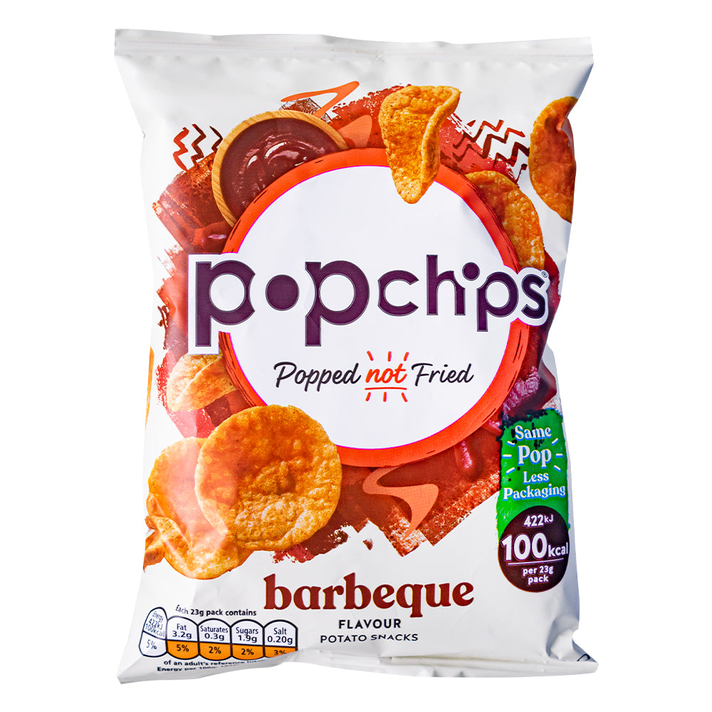 Pop Chips Barbecue, patatas al barbacoa de 23g 