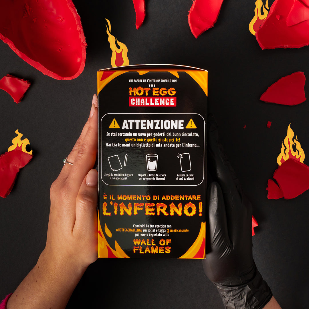 American Uncle The Hot Egg Challenge, huevo de chocolate picante al Carolina Reaper de 150g 