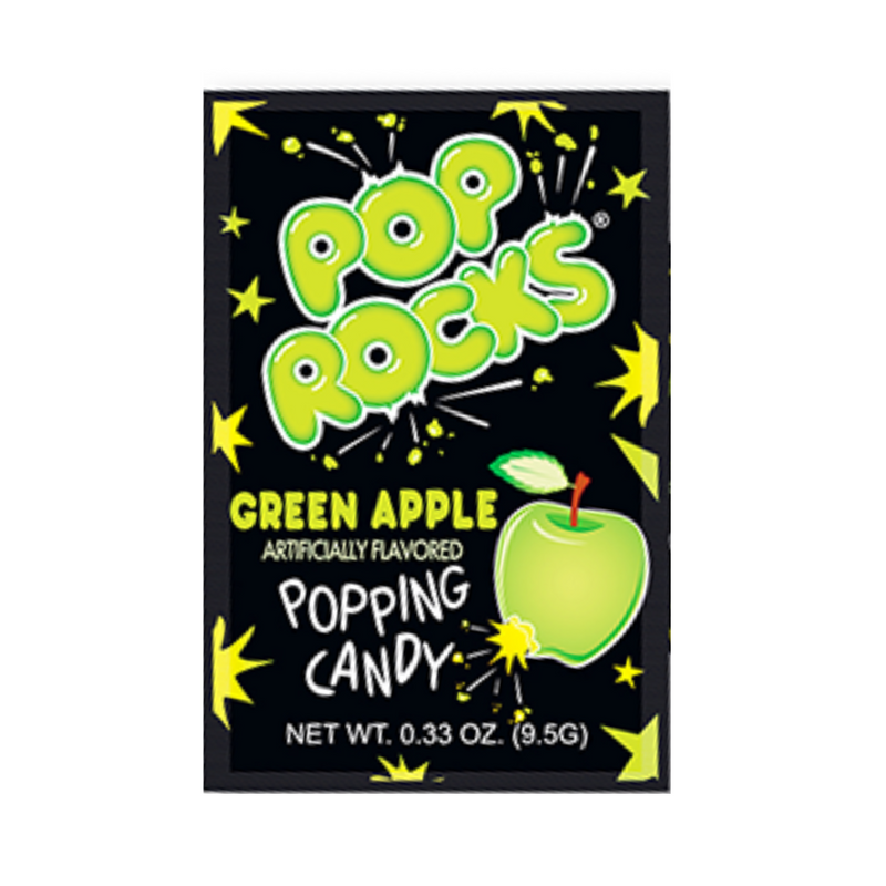 Pop Rocks Green Apple, caramella scoppiettante al gusto di mela verde da 9.5g (4510475616353)