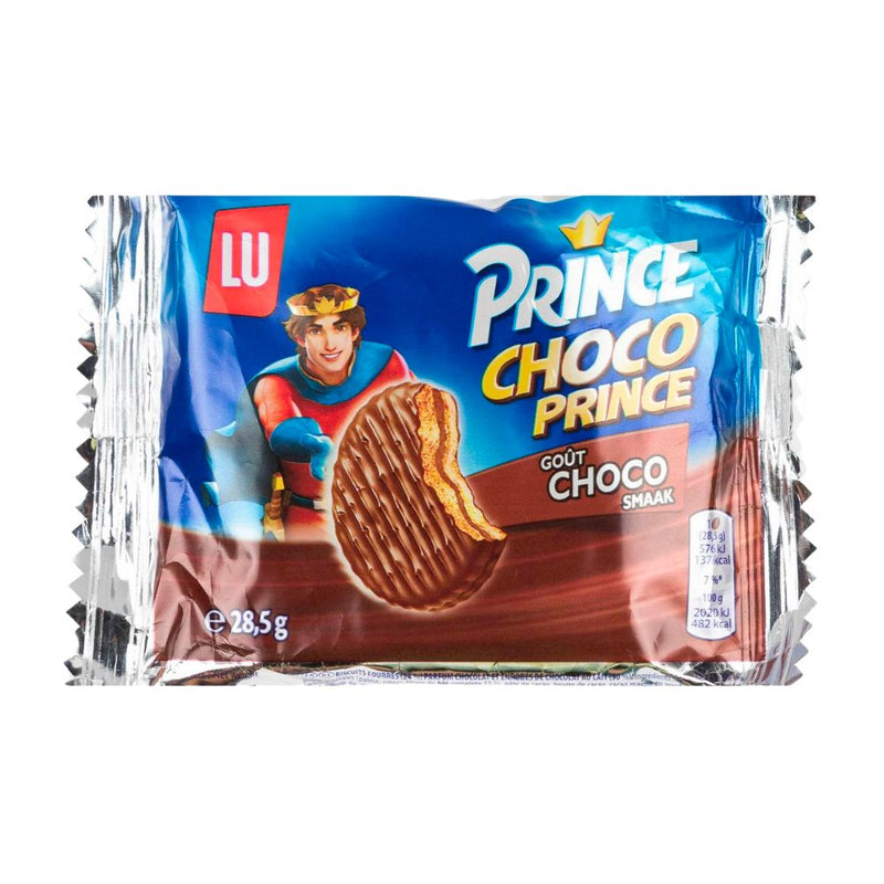 Confezione di biscotto ricoperto al cioccolato Prince Choco Prince da 28.5g