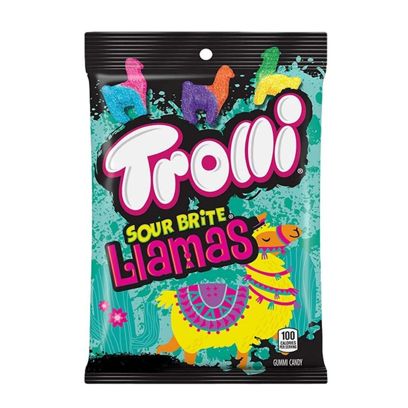 Trolli Sour Brite Tropical Llamas, caramelos ácidos de frutas de 120g