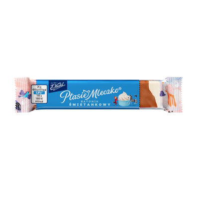 Barretta di marshmallow ricoperta di cioccolata Wedel Ptasie Mleczko Cream