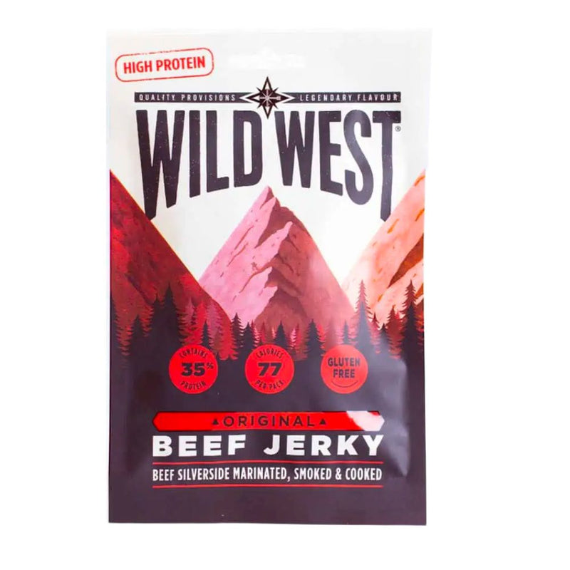 Confezione di carne secca Wild West Original Beef Jerky da 25g