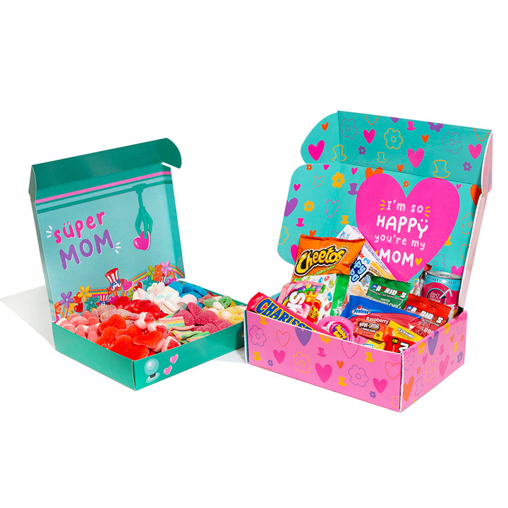 Candy Box - Edición Super Mamá de 1kg de sorpresa + Snack Box - Edición Super Mamá 