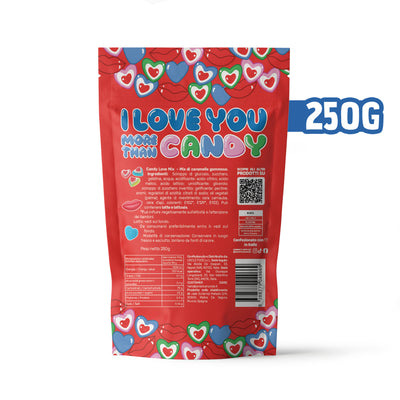 Candy mix - Love edition, paquete de 250g de caramelos gomosos