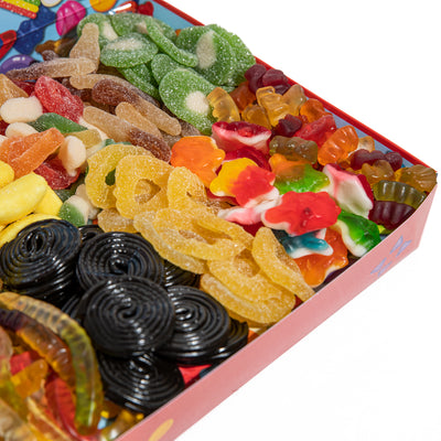 Candy box community selection, caja de caramelos gomosos de 1 kg, 10 sabores