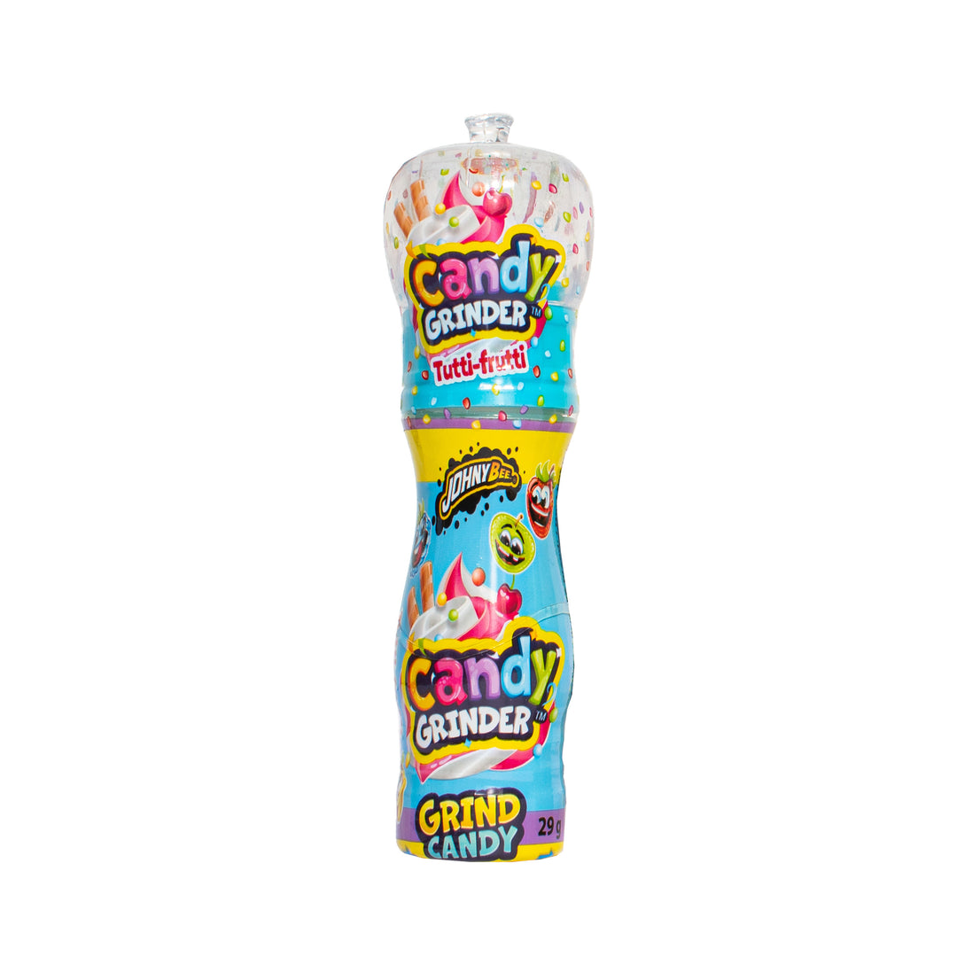 Johny Bee Candy Grinder Blue Raspberry, caramelos ácidos con sabor a arándano de 29g 
