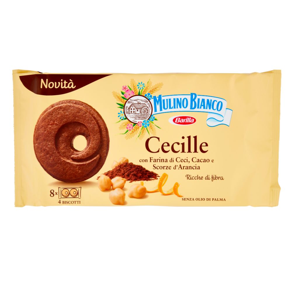 Cecille Mulino Bianco, galletas con harina de garbanzo y cacao de 220g 