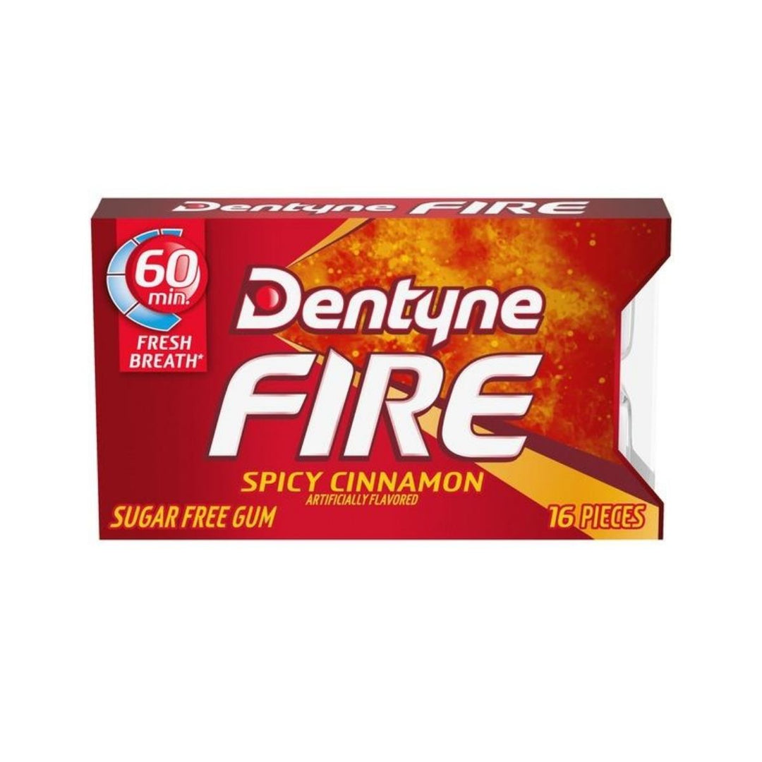 Dentyne Fire Spicy Cinnamon, chicles de canela de 48g 