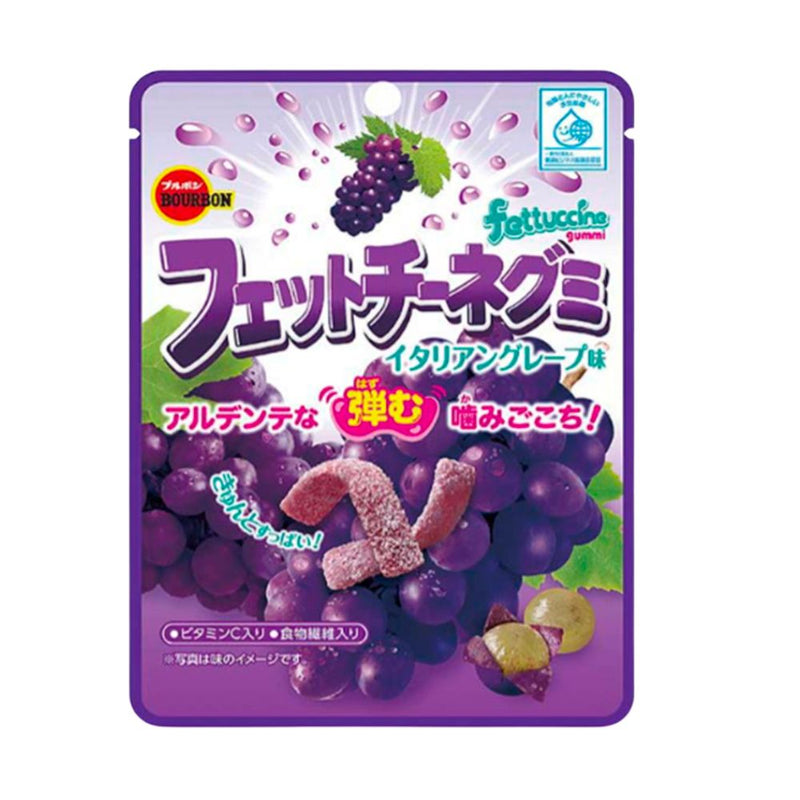 Fettuccine Gummy Italian Grape, caramelos gomosos con sabor a uva de 50g