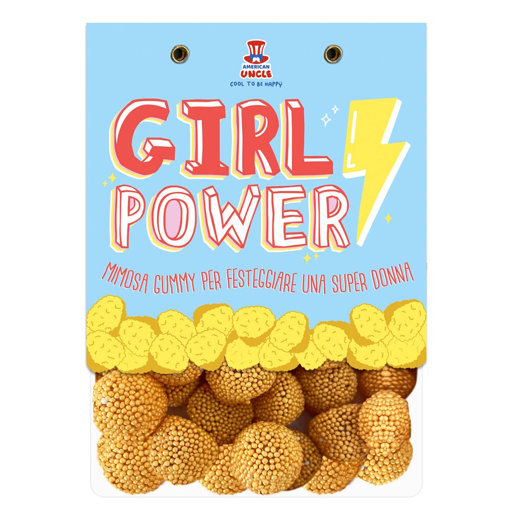 Mimosa Gummy, bolsa de caramelos gomosos para una super mujer de 80 g 