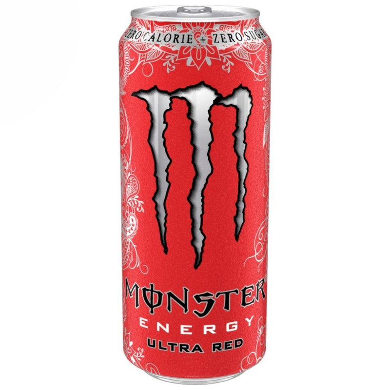 Monster Energy Ultra Red, energy drink ai frutti rossi da 500ml (4658986287201)