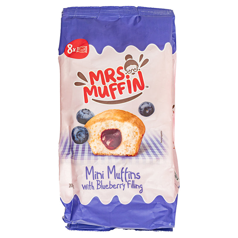 Mrs Muffin with Blueberry Filling, muffin con crema de arándanos de 200g