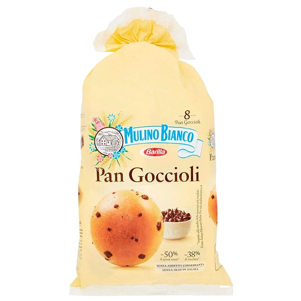 Pan Goccioli Mulino Bianco, merendinas con gotas de chocolate de 336g 