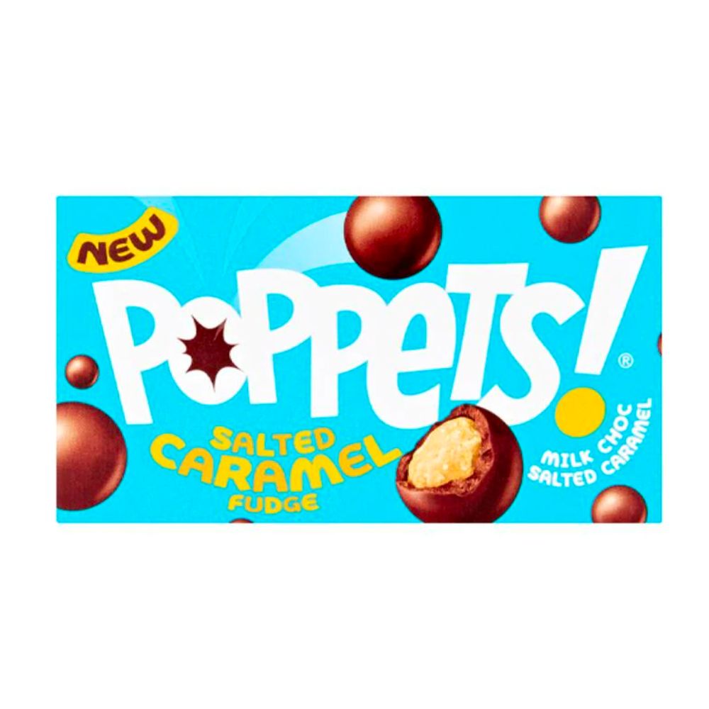 Poppets! Salted Caramel Fudge, chocolatinas rellenas de caramelo salado de 40g 