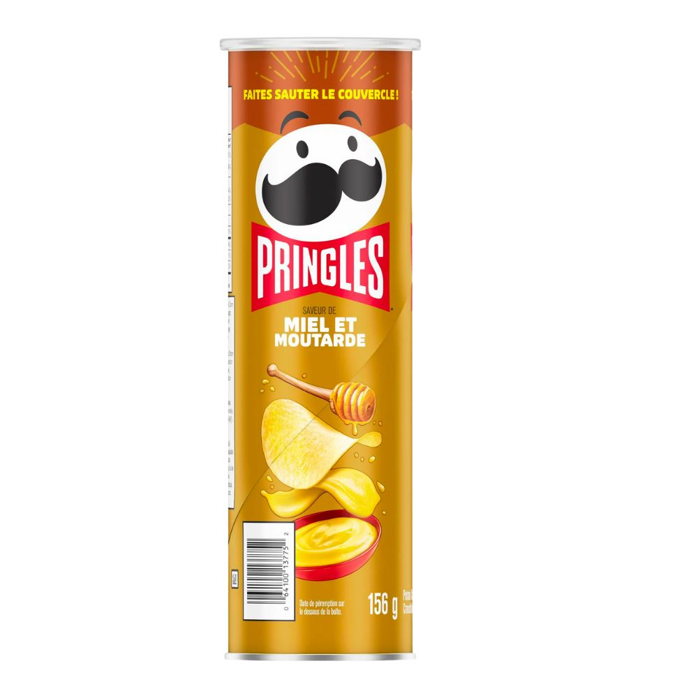 Pringles Honey Mustard, patatas con miel y mostaza de 158g 