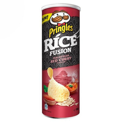 Pringles Rice Malaysian Red Curry, patatine al gusto di salsa curry malese da 160g (4659001622625)