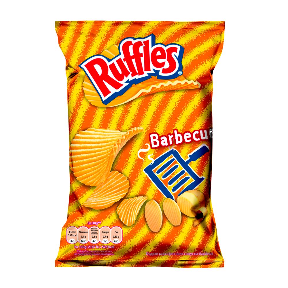 Ruffles Barbecue, patatas al barbacoa de 30g 