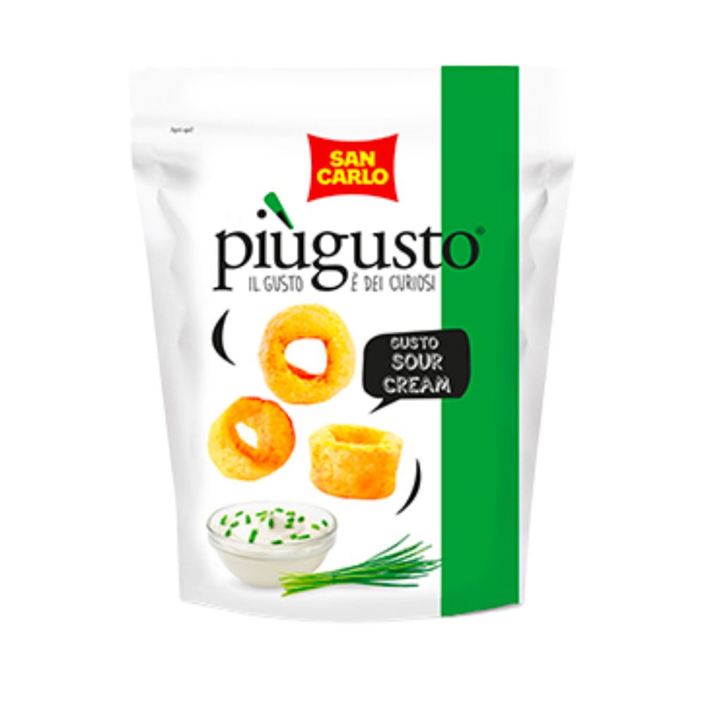 Confezione di patatine San Carlo Sour Cream da 80g