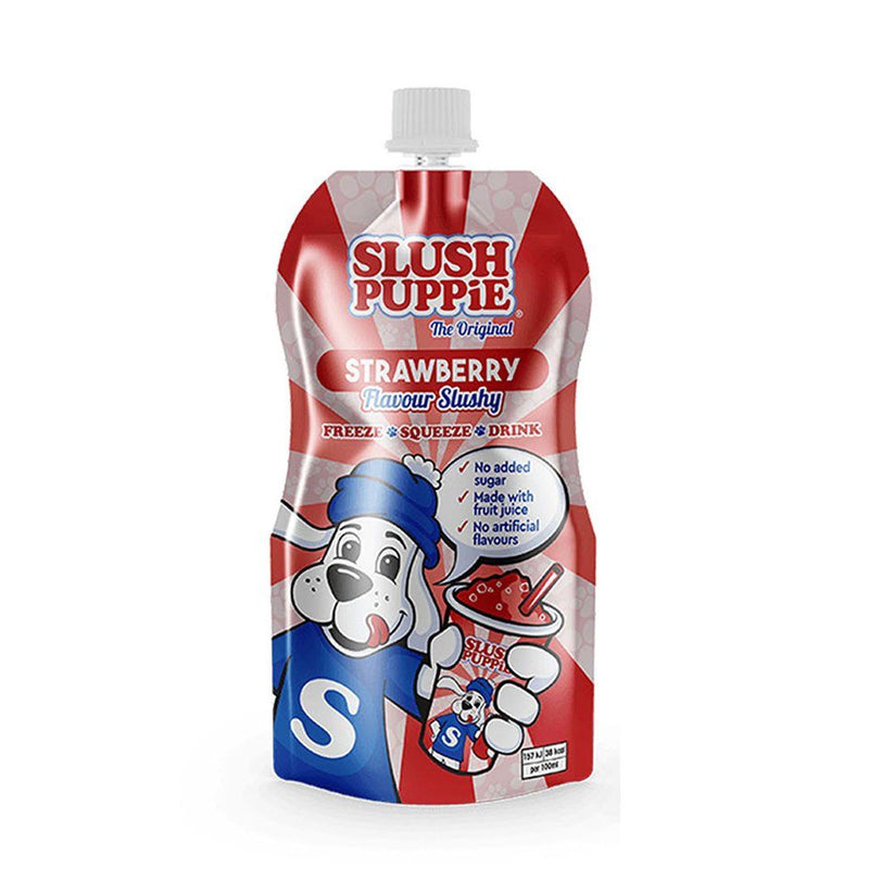 Slush Puppie Strawberry Flavour Slushy, granita alla fragola da 250ml (4658986254433)