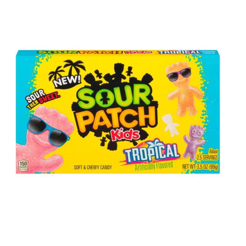 Confezione da 99g di caramelle aspre alla frutta Sour Patch Kids Tropical