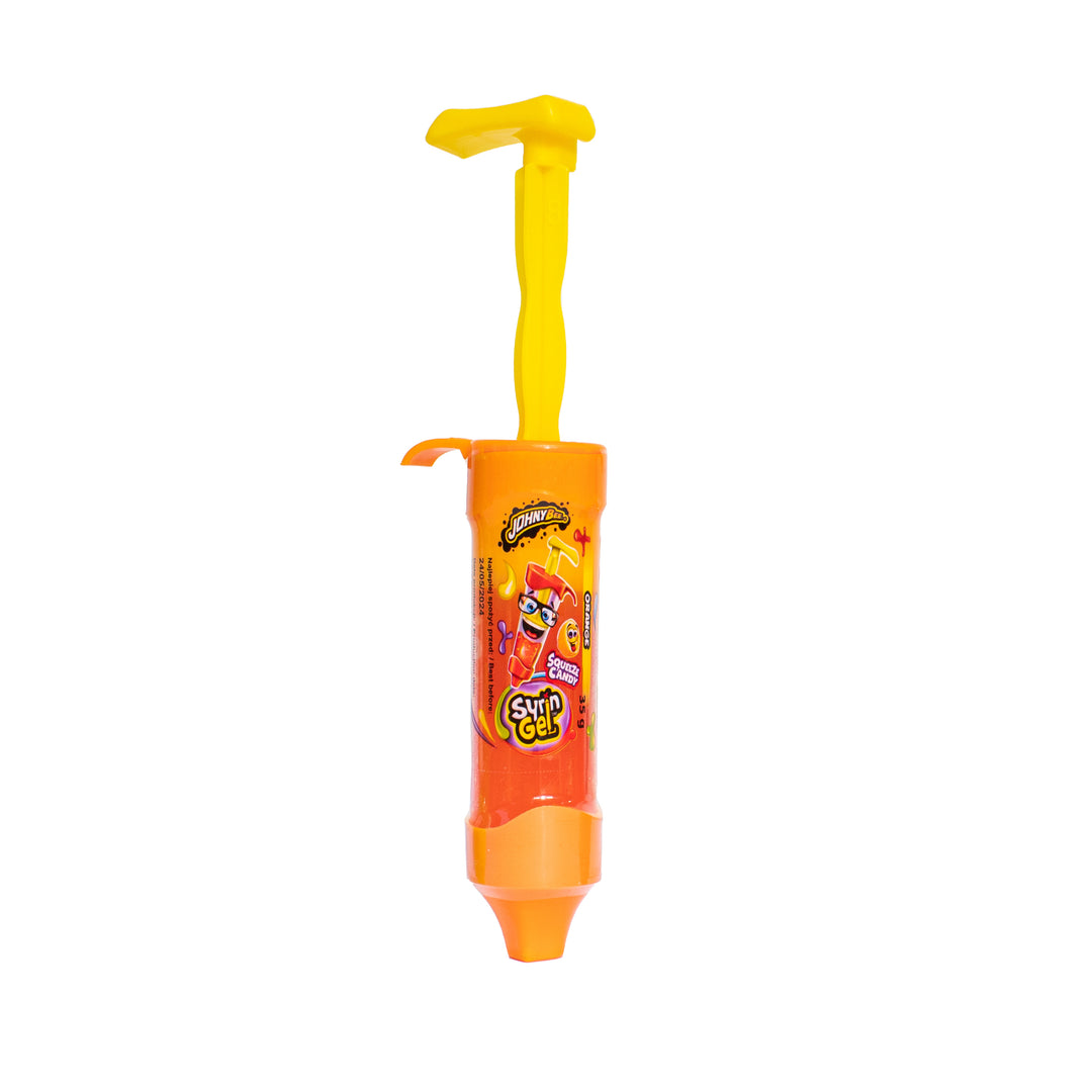 Johny Bee Syring Gel Orange, caramelo en gel de naranja de 35g 