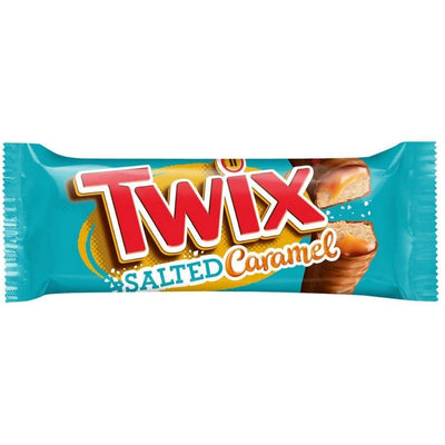 Twix Salted Caramel, barretta al cioccolato ripieno di caramello salato da 46g
